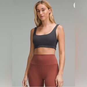 Lululemon Softstreme Scoop-Neck Bra Black Size 12 NWT